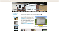 Desktop Screenshot of concrete-garages-sheds.co.uk